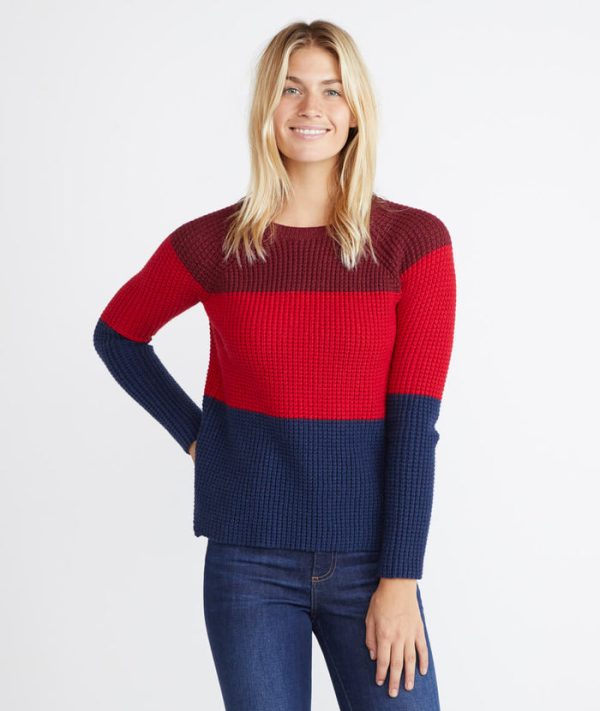 Delaney Pullover in Block Stripe