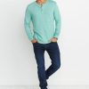 Double Knit Henley in Malachite Stripe - Image 4
