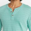 Double Knit Henley in Malachite Stripe - Image 3