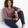 Double Knit Henley in Port Royal/White Stripe - Image 5