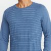 Double Knit Baseball Raglan in Vintage Indigo Stripe - Image 3