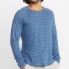 Double Knit Baseball Raglan in Vintage Indigo Stripe - Image 2