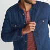 Easton Indigo Quilted Camping Shirt - Image 3