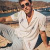 Stretch Selvage Embroidered Resort Shirt - Image 2