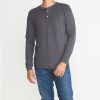 Double Knit Henley - Faded Black - Image 4