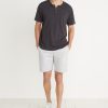 Shortsleeve Henley in Faded Black - Image 3