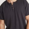 Shortsleeve Henley in Faded Black - Image 4