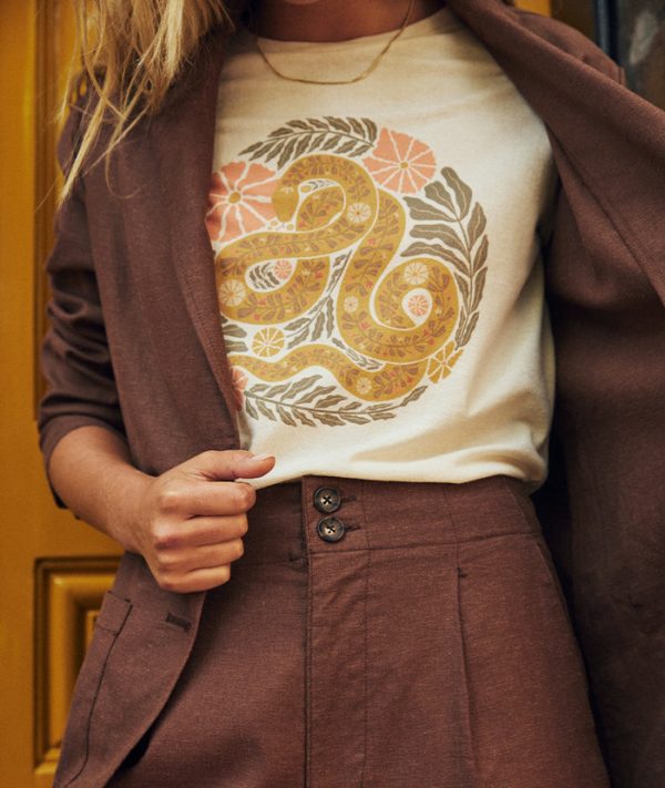 Re-Spun Crop Graphic Tee