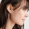 Kris Nations Tiny Half Moon Stud Earrings - Image 3