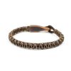Caputo & Co. Hand-Woven Big Hook Bracelet in Dark Brown - Image 2