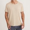 Relaxed Hemp Cotton Pocket Tee in Sand - Image 5