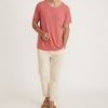Short Sleeve Hemp Cotton Pocket Tee in Faded Rose - Image 4