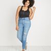 Henley Racerback Tank in Black - Image 5