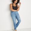 Henley Racerback Tank in Black - Image 2