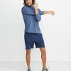 Huntley Sport Quarter Zip in Navy Heather - Image 5