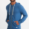 Mens Afternoon Full Zip Hoodie in Faded Navy - Image 2