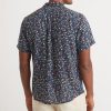 Short Sleeve Tencel Linen Shirt in India Ink Mini Floral - Image 4