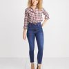 Kendall Button Down in Red Plaid - Image 7