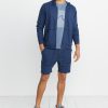 Kendrick Zip Hoodie in Navy Heather - Image 4