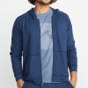 Kendrick Zip Hoodie in Navy Heather - Image 2