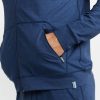 Kendrick Zip Hoodie in Navy Heather - Image 3