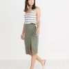 Layla Wrap Skirt in Dusty Olive - Image 3