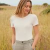 Lexi Rib Crew Tee - Image 2