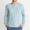 Lightweight Henley in Green Stripe - Image 2