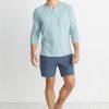 Lightweight Henley in Green Stripe - Image 4
