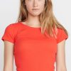 Lila Rib Scoop Neck in Cherry - Image 4