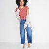 Lila Rib Scoopneck in Brick - Image 5