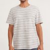 Logan Textured Tee in Blue Multi Stripe - Image 4
