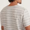 Logan Textured Tee in Blue Multi Stripe - Image 7