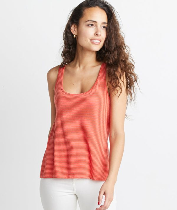 Logan Tank in Red Stripe