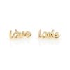 Kris Nations Love Stud Earrings in Gold - Image 2