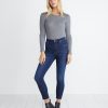 Longsleeve Lila Rib Crew in Heather Grey - Image 4