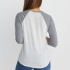 Lightweight Baseball Raglan in Light Grey / Ash Heather - Image 7