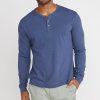 Lightweight Henley in Navy - Image 2