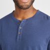 Lightweight Henley in Navy - Image 3