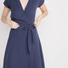 Maddie Wrap Dress in Ink - Image 3