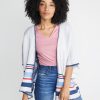 Slub V Neck in Dusty Rose - Image 4