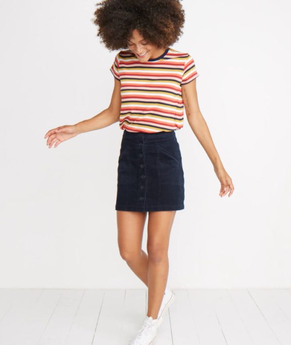 Maxine Mini Skirt in Navy