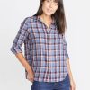 Meadow Button Down in Blue Plaid - Image 3