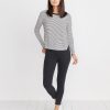 Merritt Crew in Black/White Stripe - Image 3