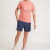 6" Mesh Short in Navy Stripe - Image 6