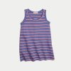 Mini Alana Tank Dress in Faded Dahlia Stripe - Image 2