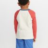 Mini Double Knit Baseball Raglan in Baked Apple - Image 4