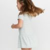 Mini T-Shirt Dress in Green Stripe - Image 4