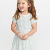 Mini T-Shirt Dress in Green Stripe - Image 5