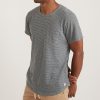 Saddle Hem Pocket Tee in Monument - Image 2
